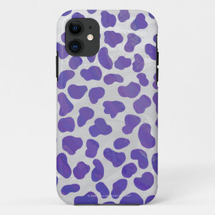 Coque Case-Mate Pour iPhone Impression dalmate violet et blanche
