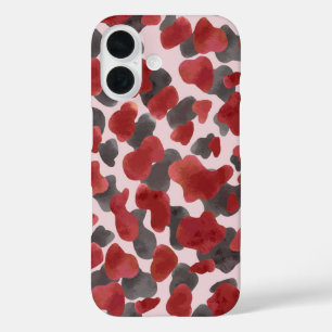 Coque Pour iPhone 16 Impression d'animaux d'hiver à l'aquarelle rustiqu