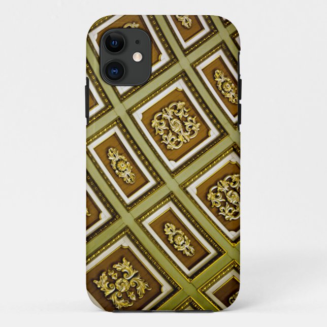 Coques Case-Mate iPhone Impression d'architecture verte et Brown (Dos)