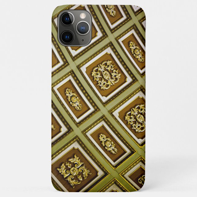 Coques Case-Mate iPhone Impression d'architecture verte et marron (Dos)