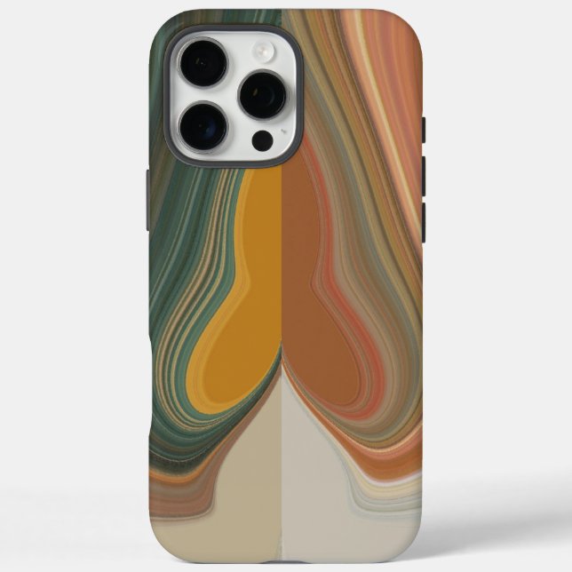 Coques Case-Mate iPhone Impression d'art Abstrait rétroactif (Verso)