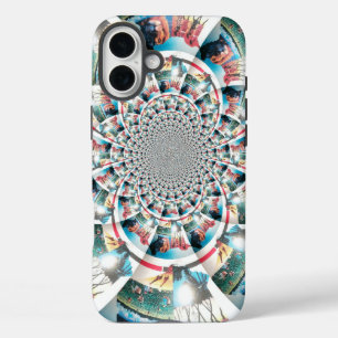 Coques iPhone 16 Plus Impression d'art en kaléidoscope de tapisserie ken
