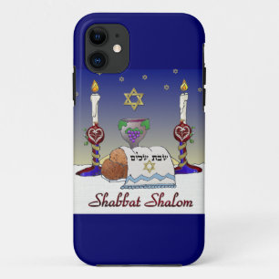 Coque iPhone 11 Impression d'art Judaica Shabbat Shalom