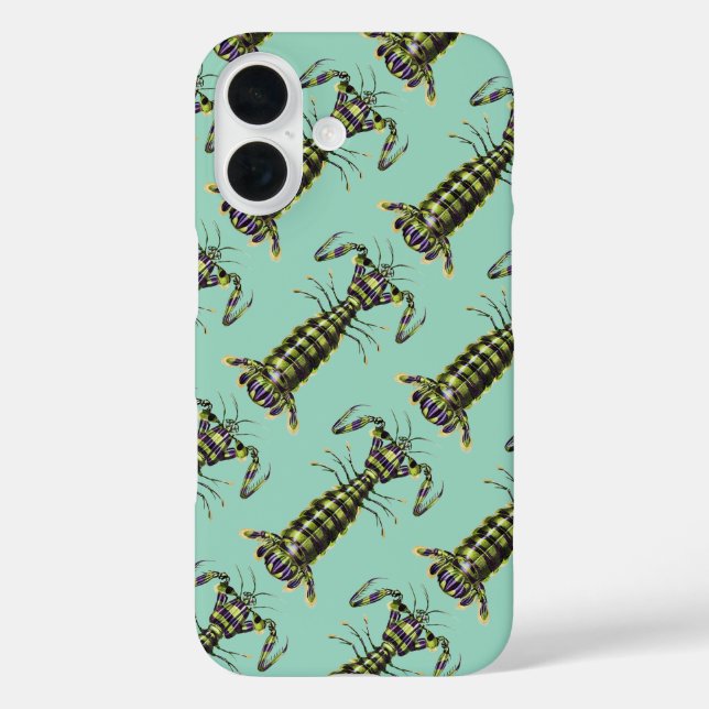 Coques Case-Mate iPhone Impression d'art marine de la crevette mantis géan (Verso)