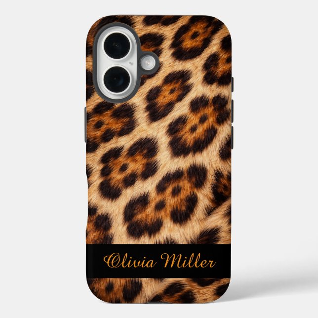 Coques Case-Mate iPhone Impression de chat Bengal personnalisée avec nom (Verso)