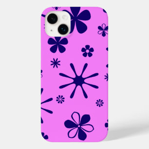 Coque Case-Mate iPhone Impression de fleurs rose et violet