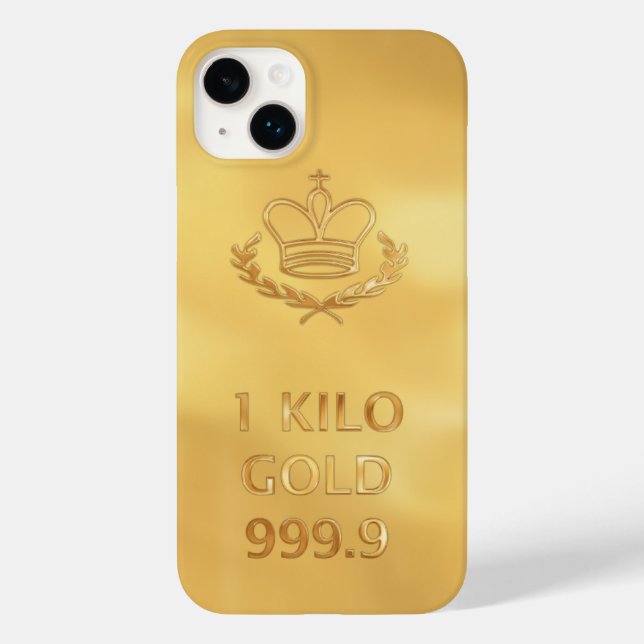 Coques Case-Mate iPhone Impression de la barre d'or (Verso)