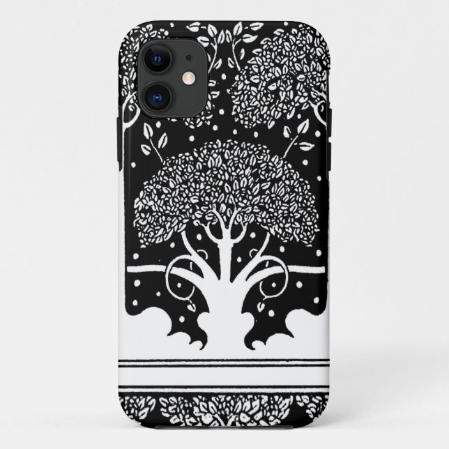 Coques Case-Mate iPhone Impression de motif d'arbre Art Nouveau d'Aubrey B (Dos)