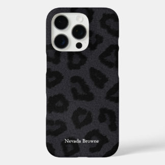 Coques iPhone 16 Pro Impression de panneau noir avec nom