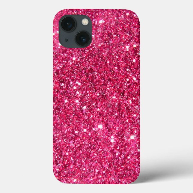 Coques Case-Mate iPhone Impression de Parties scintillant rose-chaud (Verso)