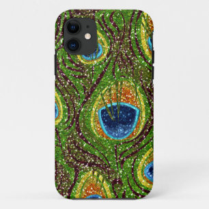 Coque Case-Mate Pour iPhone Impression de plumes de paon colorées