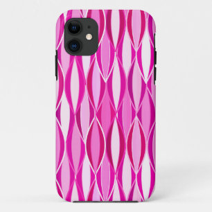 Coque iPhone 11 Impression de ruban de style milieu de siècle - nu