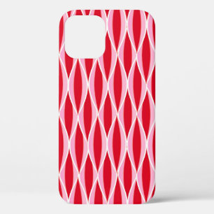 Coque Case-Mate iPhone Impression de ruban de style milieu de siècle, rou
