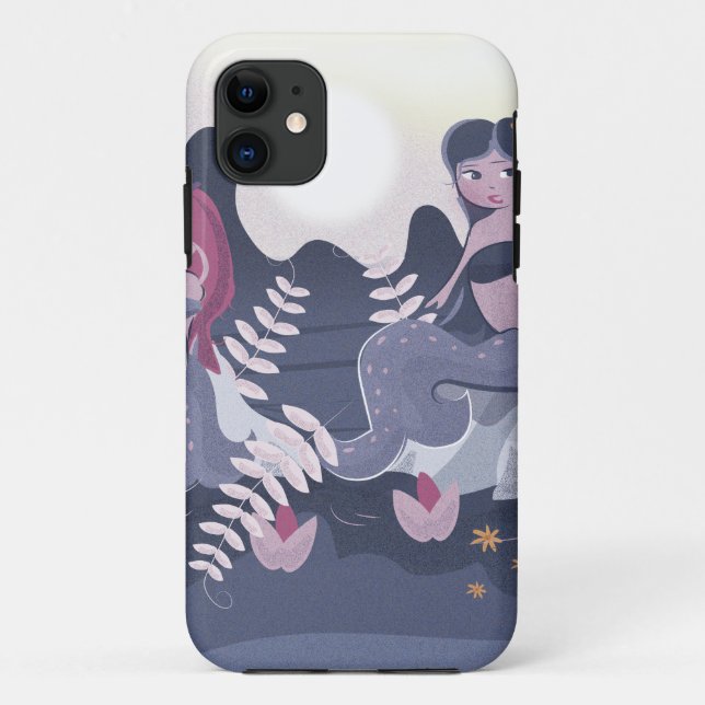 Coques Case-Mate iPhone Impression de sirène vintage (Dos)