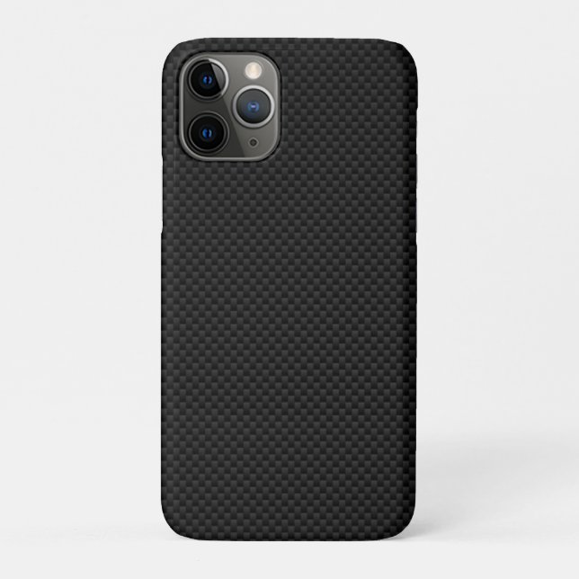 Coques Case-Mate iPhone Impression de style noir carbone (Dos)