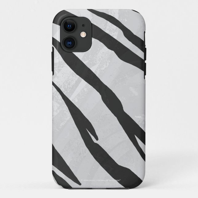 Coques Case-Mate iPhone Impression de tigre noir et blanc (Dos)
