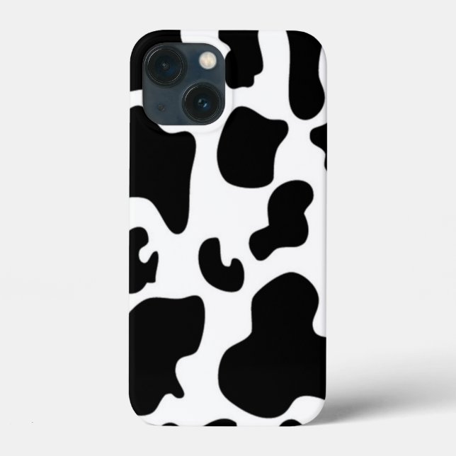Coques Case-Mate iPhone Impression de vache noire et blanche (Verso)