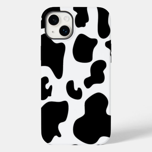 Coques Case-Mate iPhone Impression de vache noire et blanche (Verso)