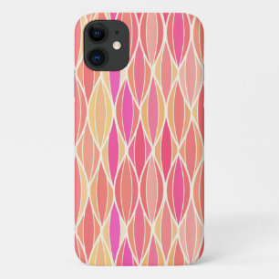 Coque Case-Mate Pour iPhone Impression du ruban du milieu du siècle - rose, co