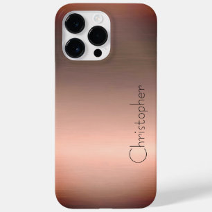 Coque Case-Mate iPhone Impression en acier inoxydable en bronze de titane