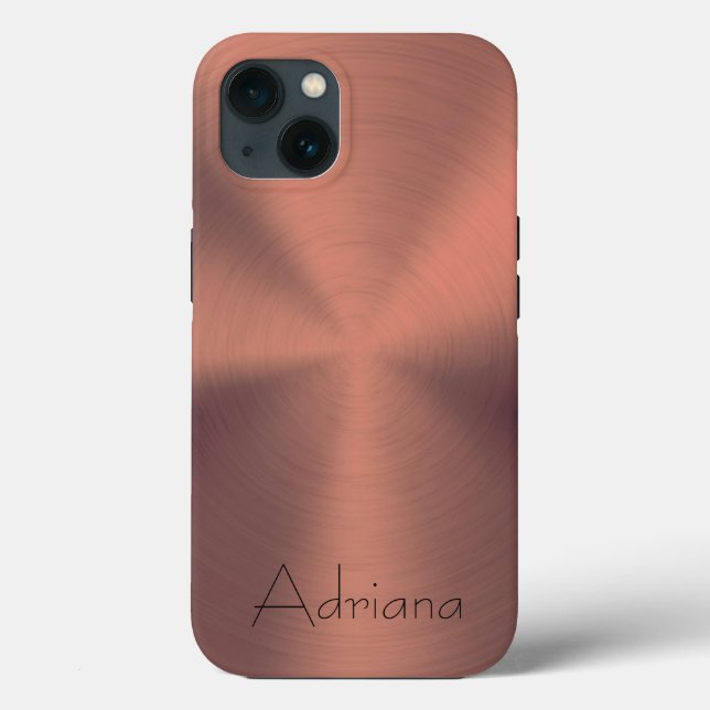 Coques Case-Mate iPhone Impression en acier inoxydable en bronze de titane (Verso)