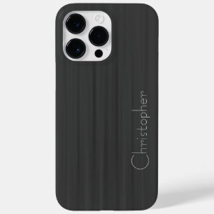 Coque Case-Mate iPhone Impression en acier inoxydable gris Titane