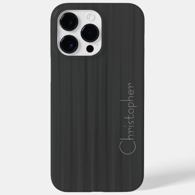 Coques Case-Mate iPhone Impression en acier inoxydable gris Titane (Verso)