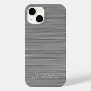 Coque Case-Mate iPhone Impression en acier inoxydable platine