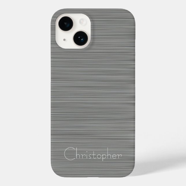 Coques Case-Mate iPhone Impression en acier inoxydable platine (Verso)