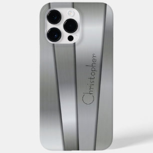 Coque Case-Mate iPhone Impression en acier inoxydable titane