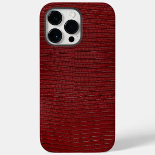 Coque Case-Mate iPhone Impression en cuir rouge Lizard