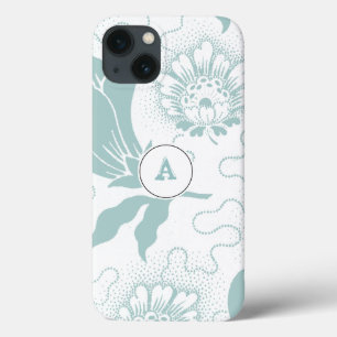 Case-Mate iPhone Case Impression Florale Turquoise Et Blanche Rustique A