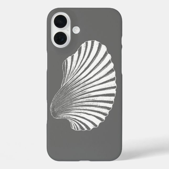 Coques Case-Mate iPhone Impression, gris/gris et blanc sur le bloc de coqu (Verso)