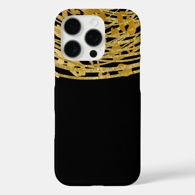 Coques Case-Mate iPhone Impression guépard Glamour Doré Impression Animaux (Verso)