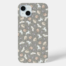 Impression inspirée de chien endormi en gris orang