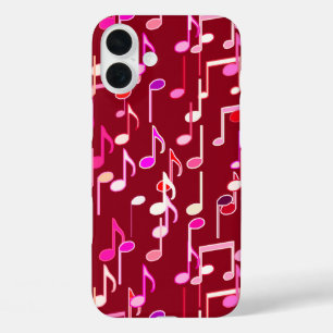 Coques iPhone 16 Plus Impression musicale - bordeaux, multi