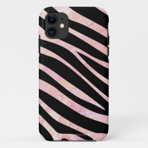 Coque Case-Mate iPhone Impression noire et rose Zebra