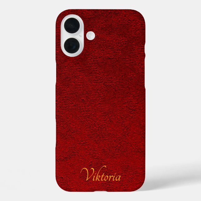 Coques Case-Mate iPhone Impression personnalisée en velours de Crimson roy (Verso)
