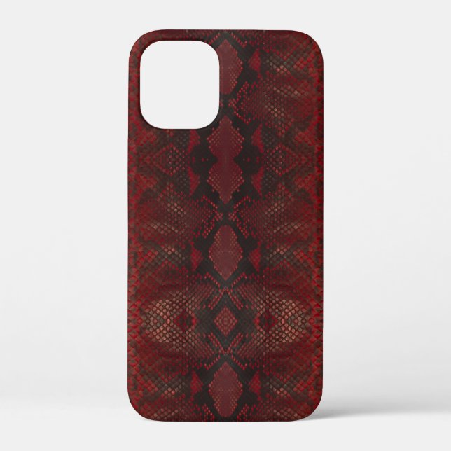 Coques Case-Mate iPhone Impression Python rouge et noir (Verso)