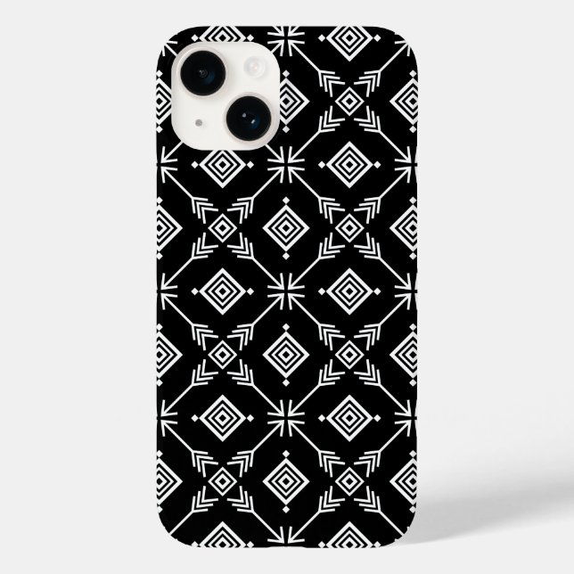 Coques Case-Mate iPhone Impression Tribal Arrow noir et blanc (Verso)