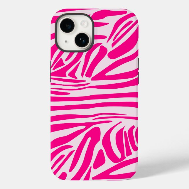 Coques Case-Mate iPhone Impression zèbre rose (Verso)