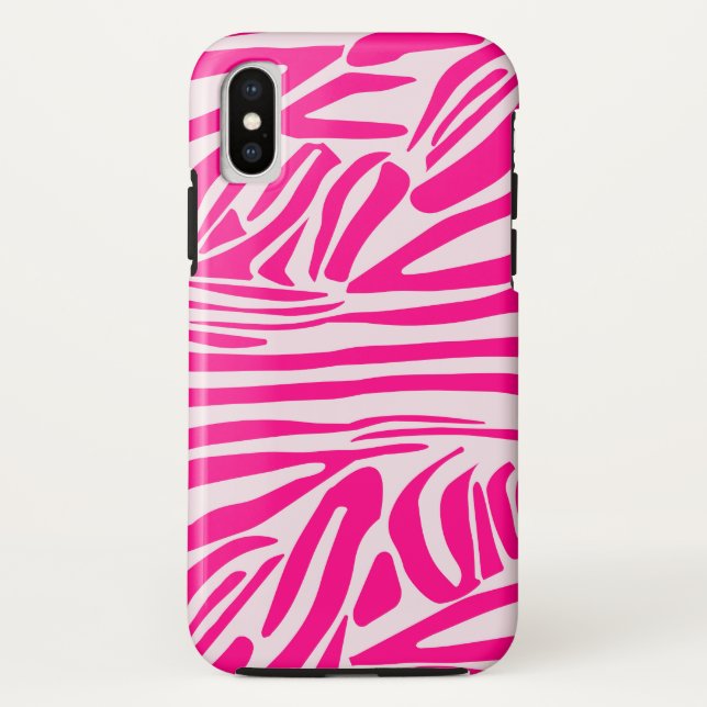 Coques Case-Mate iPhone Impression zèbre rose (Dos)