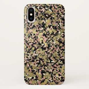 Case-Mate iPhone Case Imprimé à motif camouflage noir vert rose or