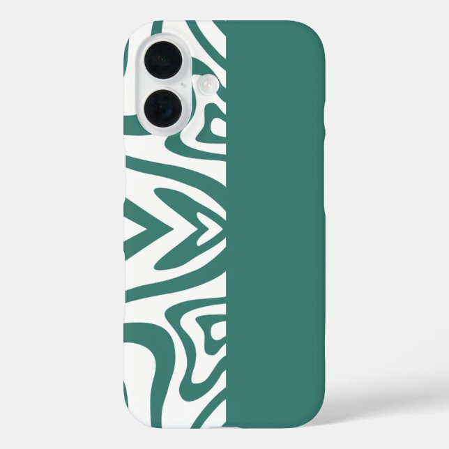 Coques Case-Mate iPhone imprimé abstrait vert avec boîtier de téléphone ve (Verso)