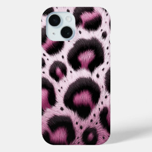 Coque Case-Mate iPhone Imprimé animal à taches de fourrure léopard rose e