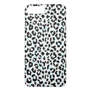 Coque iPhone 8 Plus/7 Plus Imprimé chic guépard noir et blanc