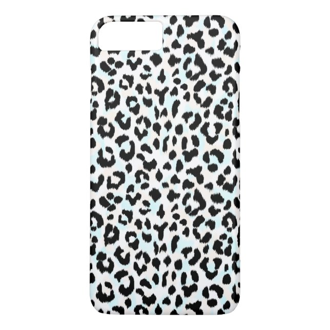 Coques Case-Mate iPhone Imprimé chic guépard noir et blanc (Dos)