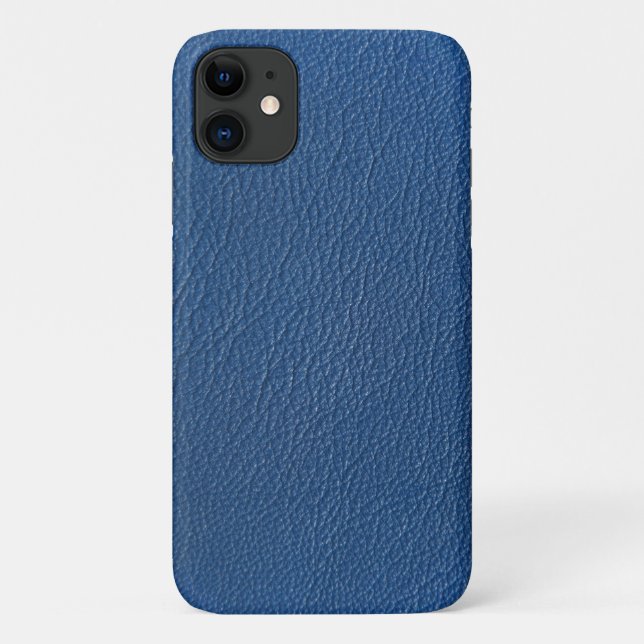Coques Case-Mate iPhone Imprimé cuir bleu animal (Dos)