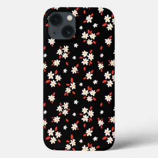 Case-Mate iPhone Case imprimé floral de marguerite noire