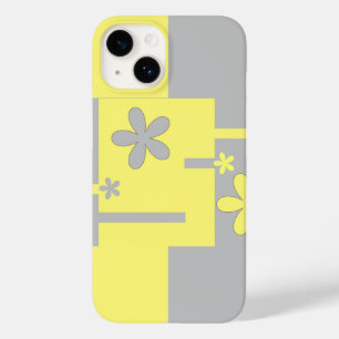 Coque Case-Mate iPhone imprimé gris et jaune,